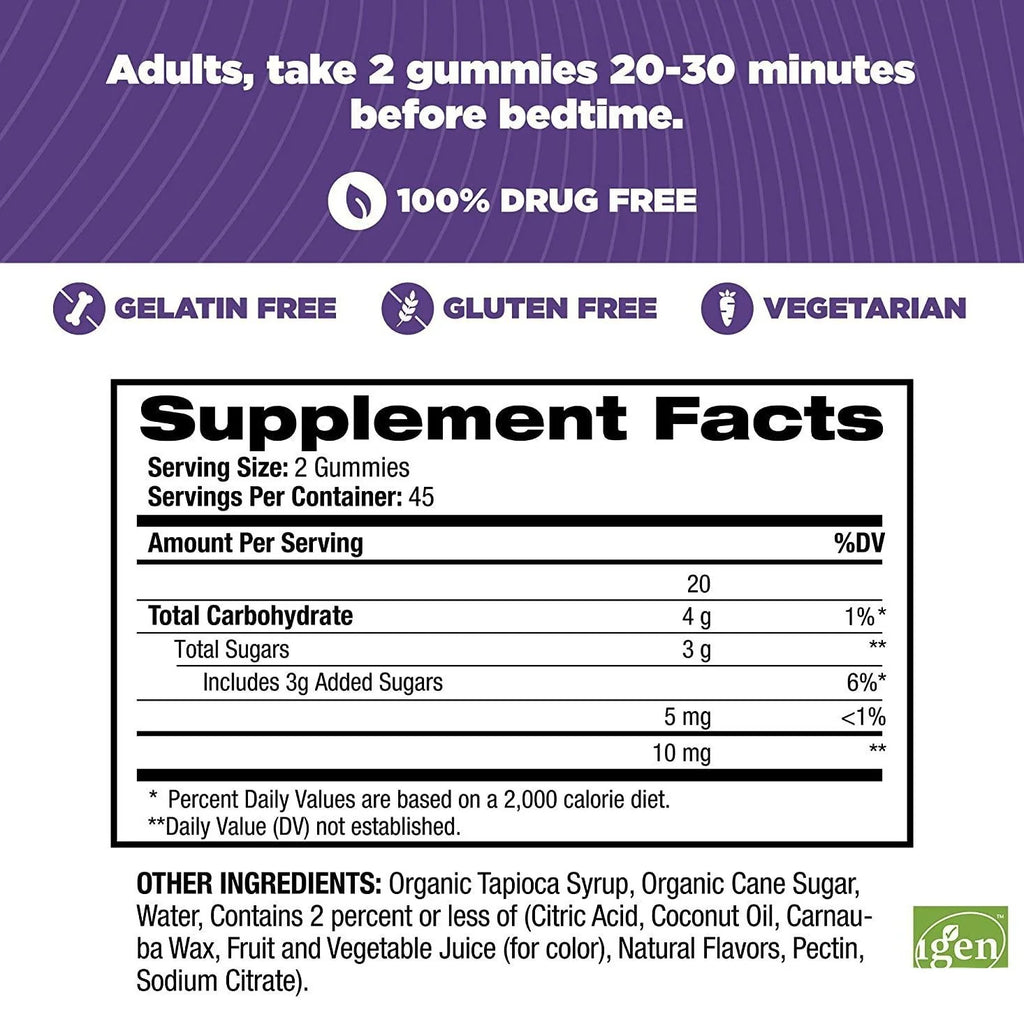 Melatonin 10mg Strawberry Sleep Gummies