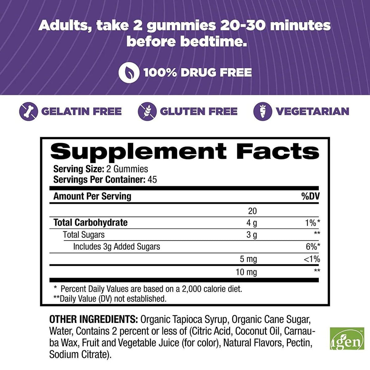 Melatonin 10mg Strawberry Sleep Gummies